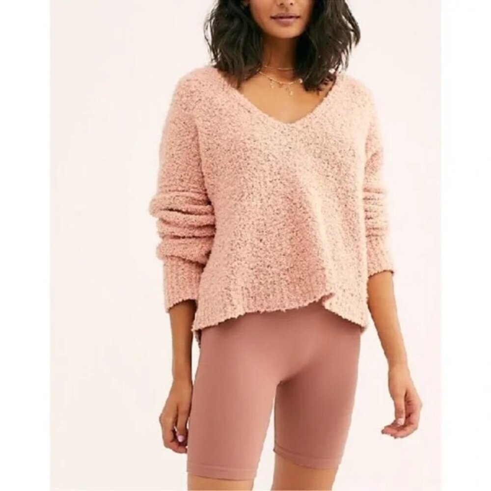 Free People Finders Keepers V- Neck Sweater Medium - Picture 3 of 5